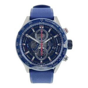 Tag Heuer Carrera Stainless Steel Skeleton Dial 43mm Automatic Mens CAR201T